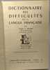 Dictionnaire des difficultés de la langue française. Adolphe V. Thomas