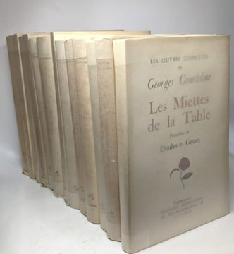 Les oeuvres complètes de Georges Courteline - 14 volumes (voir description complète): Théâtre I à II + III à IV + V bibliographie complète + Madelon ...