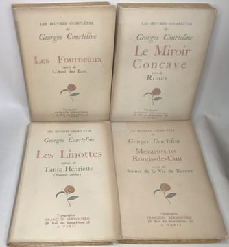 Les oeuvres complètes de Georges Courteline - 14 volumes (voir description complète): Théâtre I à II + III à IV + V bibliographie complète + Madelon ...
