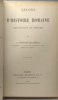 Leçons d'Histoire Romaine - République et Empire