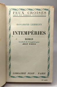 Intempéries - traduit de l'anglais par Jean Talva / Feux Croisés âmes et terres étrangères
