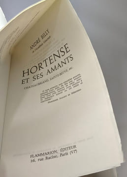 Hortense et ses amants. Billy André