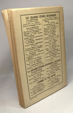 Histoire de trois générations avec un épilogue pour la Quatrième / Les grandes études historiques. Bainville Jacques