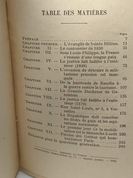 Histoire de trois générations avec un épilogue pour la Quatrième / Les grandes études historiques. Bainville Jacques