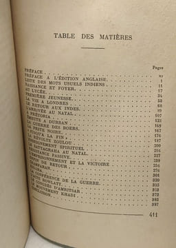 Vie de M.-K. Gandhi écrite par lui-même - traduction de Georgette Camille préface de Romain Rolland. Gandhi