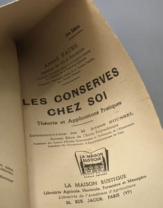 Les conserves chez soi - théorie et applications pratiques