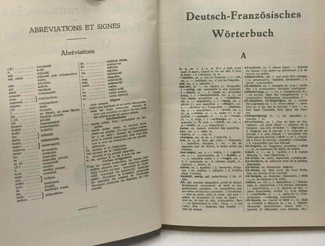 Deutsch-Französisches und Französisch-Deutsches Wörterbuch für Literatur Wissenschaft und Leben. K. Rotteck G. Kister Joseph Denis