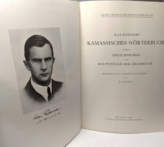 Kai donners kamassisches wörterbuch nebst sprachproben und hauptzügen der grammatik / Lexica societatis fenno-Ugricae VIII