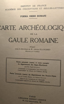 Carte archéologique de la Gaule Romaine 5 fascicules (voir description complète) --- Institut de France académie des inscription et belles-lettres - ...