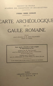 Carte archéologique de la Gaule Romaine 5 fascicules (voir description complète) --- Institut de France académie des inscription et belles-lettres - Forma Orbis Romani