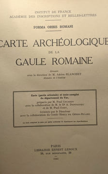 Carte archéologique de la Gaule Romaine 5 fascicules (voir description complète) --- Institut de France académie des inscription et belles-lettres - ...