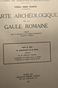 Carte archéologique de la Gaule Romaine 5 fascicules (voir description complète) --- Institut de France académie des inscription et belles-lettres - Forma Orbis Romani