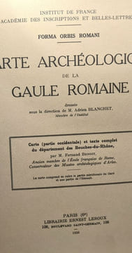 Carte archéologique de la Gaule Romaine 5 fascicules (voir description complète) --- Institut de France académie des inscription et belles-lettres - ...