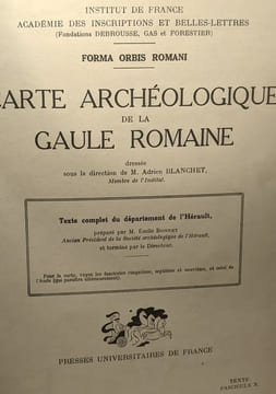 Carte archéologique de la Gaule Romaine 5 fascicules (voir description complète) --- Institut de France académie des inscription et belles-lettres - ...