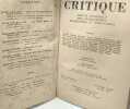 N°140-141-142-143-144-145-146 - 7 numéros édités en 1959 - Critique - Revue Générale des publications françaises et étrangères. Collectif D'auteurs ...
