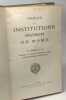 Pr&eacute;cis des insitutions politiques de Rome. F. Tilman
