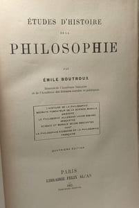 Études d'Histoire de la Philosophie / Bibliothèque de philosophie contemporaine - 5e édition