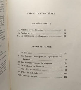 Le gargantua de Rabelais / les grands évènements littéraires