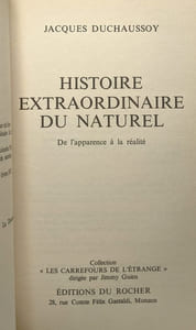 Histoire extraordinaire du naturel - de l'apparence à la réalité