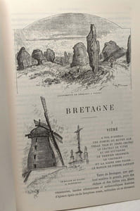 La BRETAGNE - La vieille France - texte dessins et lithographies (réédition de l'ouvrage de 1890)