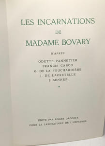 Les incarnations de Madame Bovary