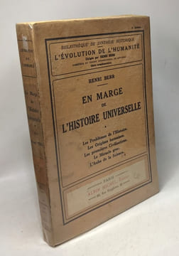 En marge de l'Histoire universelle / bibliothèque de synthèse historique l'évolution de l'humanité. Berr Henri