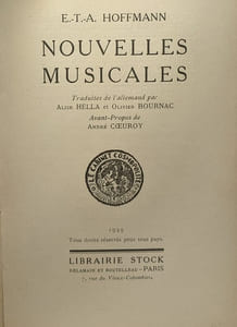 Nouvelles musicales - avant-propos de André Coeuroy traduit par Alzir Hella et Olivier Bournac