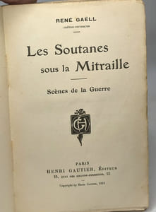 Les soutanes sous la mitraille - scène de guerre