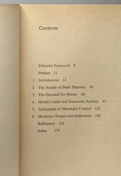 The control of the money supply. A.D. Brain