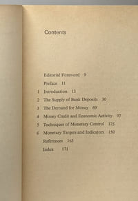 The control of the money supply