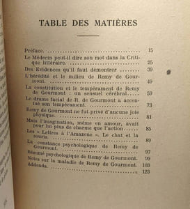 Remy de gourmont vu par son medecin / essai de psychologie littéraire / idées et sentiments du siècle