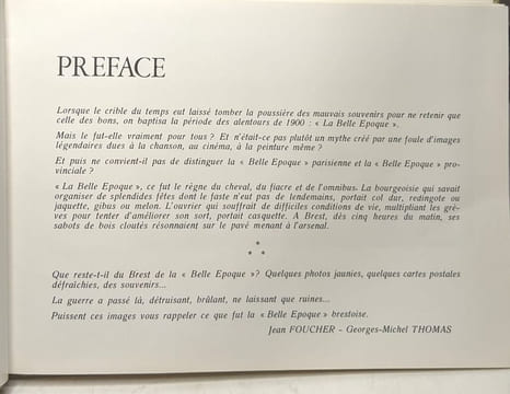 Brest à la belle époque. Foucher Jean Thomas Georges-Michel