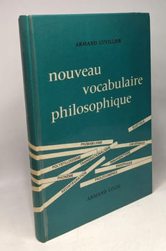 Nouveau vocabulaire philosophique avec supplément - 12e édition. Cuvillier Armand Cuvil