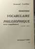 Nouveau vocabulaire philosophique avec supplément - 12e édition. Cuvillier Armand Cuvil