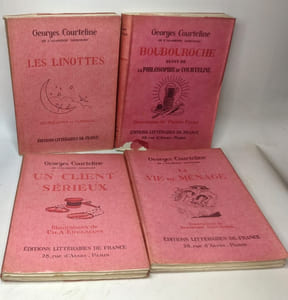 10 livres: La conversion d'Alceste + Le train de 8H47 + La vie de ménage + Un client sérieux + Bourbouroche + Les linottes + Les femmes d'amis + Les gaietés de l'escadron + Messieurs le ronds de