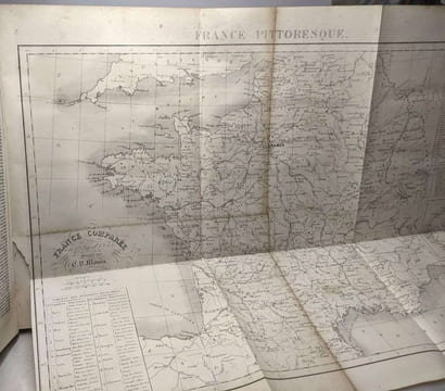 La France pittoresque ou description pittoresque topographique et statistique des départements et colonies de la France - Complet en trois volumes. A. ...