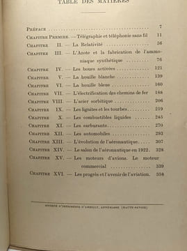 Communications scientifques et faits industrieles de l'année (1922-1923). Marcotte Edmond