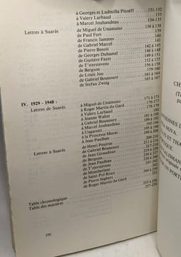 L'art et la vie - lettres inédites de Suarès Rolland Jammes Unamuno Bergson Montherlant Paulhan... - textes établis et préfacés par Yves-Alain Favre. ...