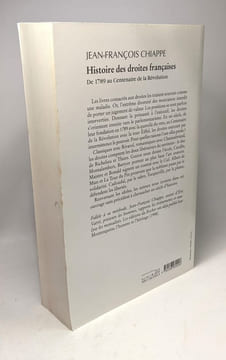 Histoire des droites françaises tome 1. Chiappe Jean-François