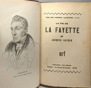 La vie de la fayette / vies des hommes illustres n°18. Jacques Kayser