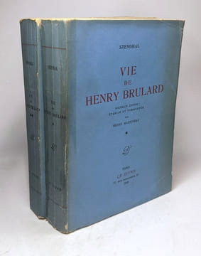 Vie de Henry Brulard nouvelle édition établie et commentée par Henri Martineau - TOME I & II ; chronologie notes et commentaires. Stendhal