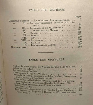 Jules cambon par l'un des siens / bibliothèque historique. Tabouis Geneviève