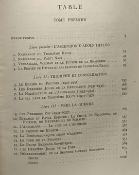 Le troisième Reich des origines à la chute - TOME PREMIER et DEUXIEME. William. I Shirer