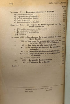 Néo-Finalisme / bibliothèque de philosophie contemporaine. Raymond Ruyer