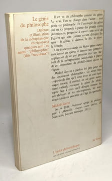 Le Génie du philosophe. Guérin Michel
