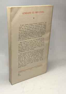 Fénelon ce méconnu / Textes pour l'Histoire sacrée préface de Daniel Ropz. Fénelon Maria-Pia Chaintreuil
