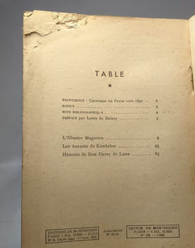 L'ILLUSTRE MAGICIEN / Les amants de Kandahar - Histoire de Don Pierre de Luna / N°33 DE LA COLLECTION DAUPHINE. Le Comte De Gobineau