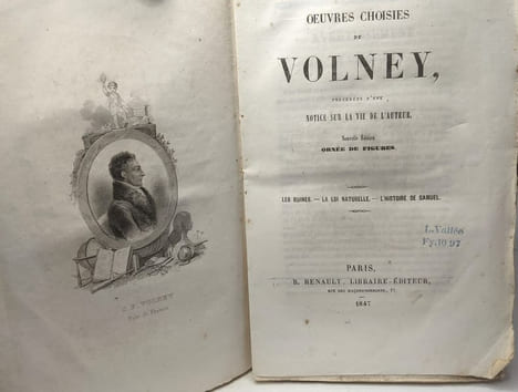 Oeuvres choisies de Volney précédées d'une notice sur la vie de l'auteur - nouvelle édition ornée de figures / Les Ruines - La loi naturelle - ...