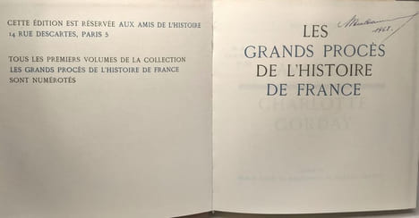 Les grands procès de l'Histoire de France - 18 volumes (voir description): Pétain + Le courrier de Lyon - Vidocq + Cadoual - Bastien Thiry + Les ...