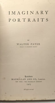 Imaginary portraits. Pater Walter